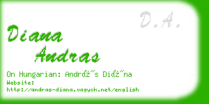 diana andras business card